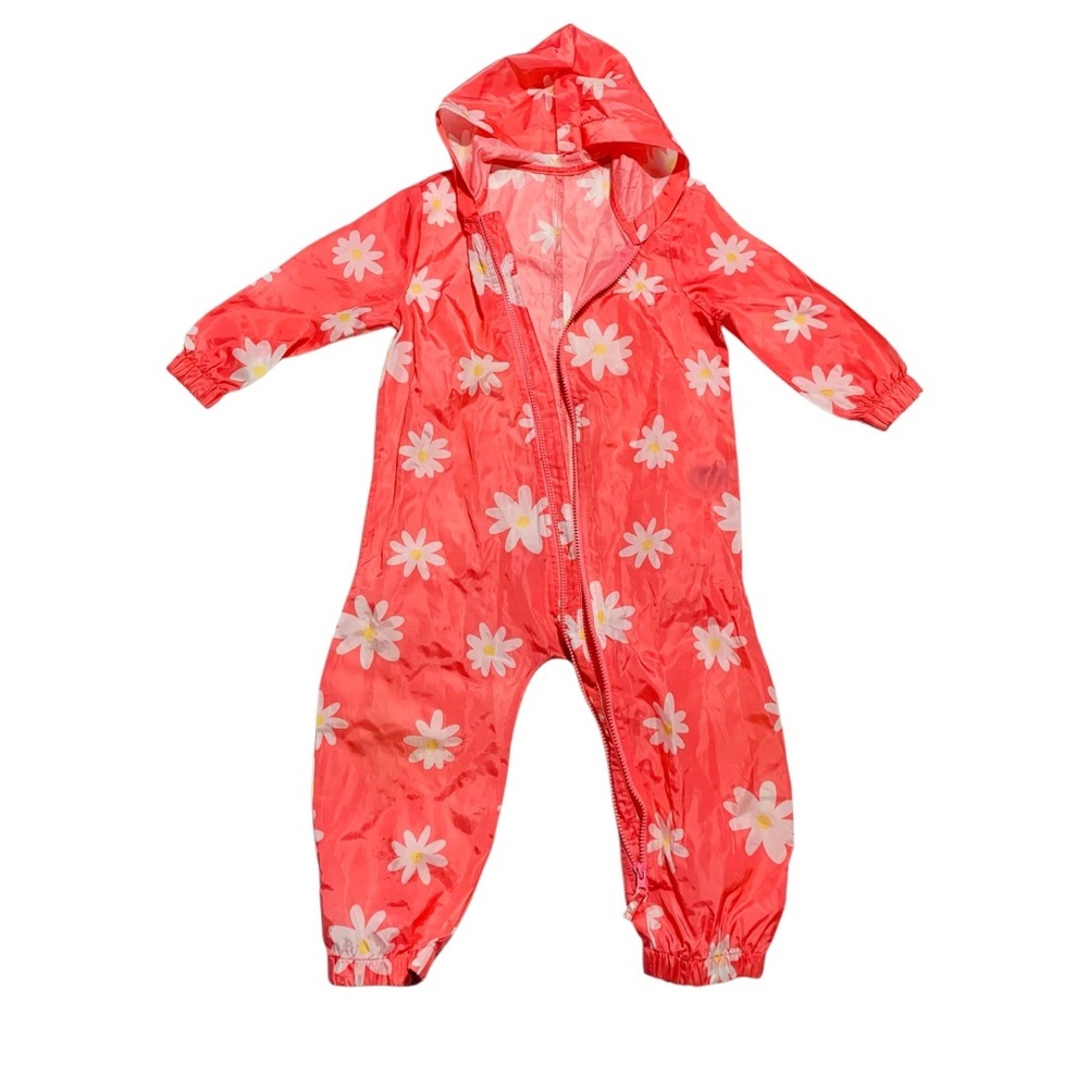 George Pink and White Floral Rain suit wet suit‎ mid suit